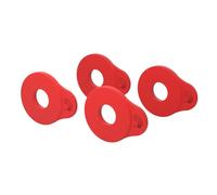 D’Addario Flex Lock Strap Blocks 4-Pack Red