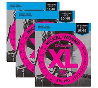 D 'Addario guitarra strings| Electric | 12 cuerdas |, 3 unidades | EXL150 | luz
