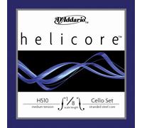 D 'Addario H510 - 1/8 M de B10 Helicore - Juego de cuerdas para violonchelo 1/8 SCALE Medium Tension, 10 unidades)