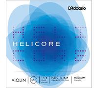 D’Addario Helicore. Juego de cuerdas para violín, escala 1/16, tensión media
