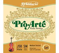 D 'Addario J58 de SM de B10 Cuerdas - Viola Medium Short Pro Arte, 10 unidades