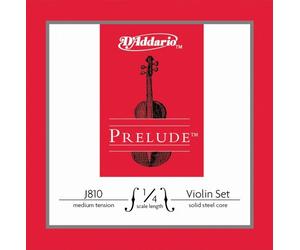 D 'Addario J810 - 1/4 M de B10 Prelude Cuerdas para violín tamaño 1/4, tensión media, 10 unidades)