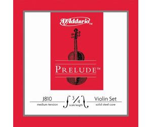 D 'Addario J810 - 3/4 M de B10 Prelude Cuerdas para violín tamaño 3/4, tensión media, 10 unidades)