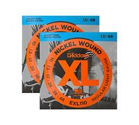 D 'Addario Regular Light níquel Wound Cuerdas para guitarra eléctrica 10 - 46, 2 unidades