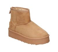 D’Angela | Botines Australianos D'Angela para Mujer - Botines Australianos en Color Camel - Australianas con Plataforma - Sin Cierre - con Borreguito - para Invierno - Tendencia - Modelo DHI27776-41