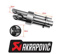 Akrapovic dB-Killer/dB-Eater adecuado para el lado derecho