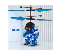 (D-Blue) Robot volador Mech Warrior con detección inteligente, suspensión luminiscente y detección de