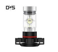 (D) Bombilla LED antiniebla para coche H7, 12 V, 100 W, luz de cruce con lente de aleación de aluminio,