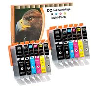 D&C 12x Cartuchos compatibles con Canon PGI-570 CLI-571 para Canon PIXMA MG5750 MG5751 MG5752 MG5753 MG6800 MG6850 MG6851 MG6852 MG6853 MG7700 MG7750 MG7751 MG7752 MG7753 TS5050 TS5051 TS5053 TS5055