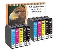 D&C 502XL Cartucho de Tinta Compatible para Epson 502 502 XL per Epson Expression Home XP-5100 XP5100 XP-5105 XP5105, Workforce WF-2860DWF WF-2865DWF WF-2860 WF-2865 (Paquete de 10)