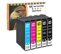 D&C 5X Cartuchos de Tinta compatibles para Epson 18 18XL para Epson Expression Home XP-102 XP-202 XP-322 XP-215 XP-205 XP-225 XP-305 XP-325 XP-422 XP-405 XP-415 XP-425 XP-315 XP-312 XP-212