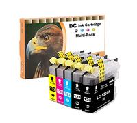 D&C Cartuchos de Tinta Compatible para Brother LC123 123XL para Brother DCP-J132W DCP-J4110DW DCP-152W DCP-J552DW DCP-752DW MFC-J870DW MFC-J6920DW MFC-J470DW MFC-4510DW MFC-J4410DW (5-Pack)