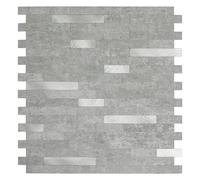 d-c-fix azulejos adhesivos de vinilo efecto hormigón Metal y Piedra 29,7 x 29,2 cm - 6 piezas - azulejo adhesivo para cocina y baño gris para salpicadero adhesivo - impermeable y decorativo