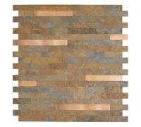 d-c-fix azulejos adhesivos de vinilo efecto hormigón Pizarra 29,7 x 29,2 cm - 6 piezas - azulejo adhesivo para cocina y baño gris para salpicadero adhesivo - impermeable y decorativo