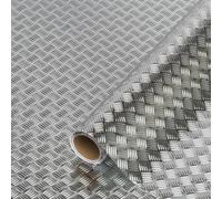 d-c-fix film adhesivo decorativo para muebles metálico Riffel Hoja Plateada