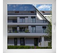 d-c-fix Folie Espejo Autoadhesiva (90x150cm) Película para Ventanas Mirada Privada, Transparente desde el Interior (de día) - 99% de Protección UV, Protección Solar, Película Reflectante