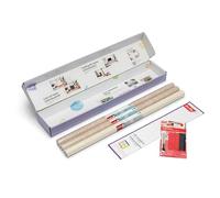 d-c-fix Juego creativo de láminas adhesivas para estanterías Ikea Kallax - 2 x Santana roble cal, 1 x arena mate lisa (67,5 cm x 2 m)