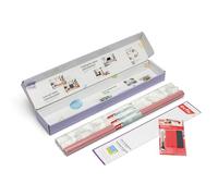 d-c-fix Juego creativo de láminas adhesivas para muebles de Ikea Hemnes - 2 x mármol gris mármol y 1 x color rosa ceniza mate liso (67,5 cm x 2 m)