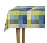 d-c-fix mantel hule mesa Manhattan Víctor azul - antimanchas resinado impermeable moderno - plastico pvc vinilo - para interior y exterior - 140 cm x 110 cm rectangular