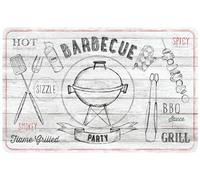 d-c-fix manteles individuales Rio Parilla blanquecino - lavables antimanchas plastico PVC - tapetes para mesa salvamanteles bajoplatos mantelitos - 29 cm x 44 cm rectangular