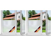 d-c-fix Película adhesiva para ventana - Opal, 45x2 cm - película opaca de doble cara para privacidad - para baño, cocina, puertas de cristal - película efecto vidrio esmerilado (Paquete de 2)