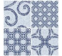 d-c-fix suelo vinilo autoadhesivo Mosaico romano - 11 losetas - impermeable, decorativo vinilico - baldosas azulejos adhesivos PVC - para cocina, baño y salón - 30x30 cm