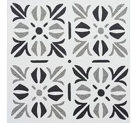 d-c-fix suelo vinilo autoadhesivo Patrones de cubia - 11 losetas - impermeable, decorativo vinilico - baldosas azulejos adhesivos PVC - para cocina, baño y salón - 30x30 cm