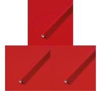 d-c-fix vinilo adhesivo muebles Señal rojo unicolor brillante autoadhesivo impermeable decorativo para cocina, armario, puerta, mesa papel pintado forrar rollo láminas 45 cm x 2 m (Paquete de 3)