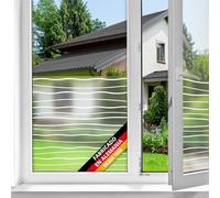 d-c-fix vinilo adhesivo para cristales ventanas Ondas estático opaco translúcido privacidad decorativo para mampara de ducha baño lámina pegatina 45 cm x 1,5 m
