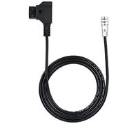 D - Cable de alimentación 4K para la Cinema Camera 4K, Compatible con baterías Gold Mount y V-Mount, con Manguito Reforzado y Pines chapados en Oro para una (1M)