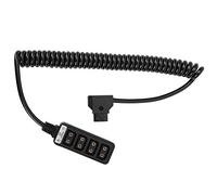 D - Cable Divisor de Grifo, Fuente de alimentación para fotografía, Enchufe Macho de 1 a 4 D a Placa de Enchufe Hembra, Cable de alimentación de cámara de plástico (Alambre de Resorte)