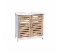 D,casa - Mueble bajo Lavabo nórdico marrón de bambú para Cuarto de baño Basic - Nordico