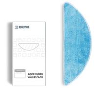 D-CC3D accesorio y suministro de vacío Bayeta para mopa Robot aspirador, Cubierta de la fregona Bayeta para mopa, Robot aspirador, Azul, Ecovacs, DEEBOT 600/601/605, 125 mm