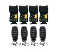 (D) Control remoto inalámbrico universal AC220V 1CH receptor y transmisor de relé RF control remoto garaje/puerta/motor/luz/casa