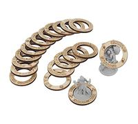 D&D Anillos de condición 106 marcadores de efecto de madera en 29 condiciones, gran herramienta DM para mazmorras y dragones, Pathfinder y RPG miniaturas