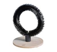 D&D Home, Cepillo de Masaje Elegante de 360 Grados Mila 29x29x36cm Negro, Abedul Macizo, Pelo Negro, diseño holandés, para cepillarse la Piel y Las glándulas