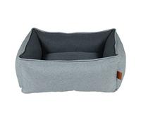 D&D Home, Cesta para Perros Bob M - 78x58x21 cm Azul, Cojines Laterales ricamente Acolchados, Lavable con Parte Inferior Antideslizante, Cojín Reversible, Cojines Interiores y Exteriores Tejidos