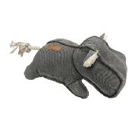 D&D Home peluche Hipopótamo Gris para perros