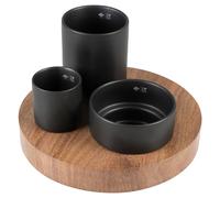 D&D i Love Happy Cats Futternäpfe Iggy Negro 3er Set 240/ 500/ 800 ML