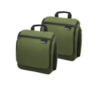 D&D - Neceser colgante de viaje para hombres y mujeres, kit organizador de cosméticos, maquillaje y artículos de tocador con 10 compartimentos, gancho giratorio de metal XXL, nailon resistente al agua