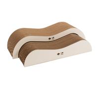 D&D Rascador Onda I Love Happy Cats "Archie" 75x18,5 cm Marrón/Beige 2 Piezas