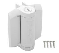 D&D Technologies TCHD1AL2S3WTS TruClose Heavy Duty Gate Hinges, for Self Closing Metal Gates up to 154 Pounds, White, 2 Count