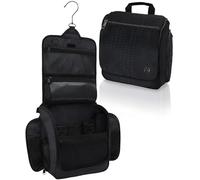 D&D Wanderlust - Neceser colgante de viaje para hombres y mujeres, kit organizador de cosméticos, maquillaje y artículos de tocador con 10 compartimentos, cremalleras YKK, gancho giratorio de metal