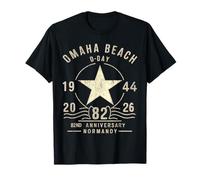 D-Day 2026 82nd Anniversary Normandy D-Day Omaha Beach 1944 Camiseta