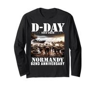 D-Day 2026 82nd Anniversary Normandy D-Day Omaha Beach 1944 Manga Larga