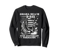 D-Day 2026 82nd Anniversary Normandy D-Day Omaha Beach 1944 Sudadera