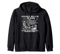 D-Day 2026 82nd Anniversary Normandy D-Day Omaha Beach 1944 Sudadera con Capucha