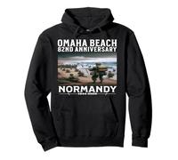 D-Day 2026 82nd Anniversary Normandy D-Day Omaha Beach 1944 Sudadera con Capucha