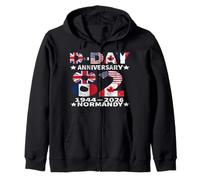 D-Day 2026 82nd Anniversary Normandy D-Day Omaha Beach 1944 Sudadera con Capucha