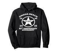 D-Day 2026 82nd Anniversary Normandy D-Day Omaha Beach 1944 Sudadera con Capucha